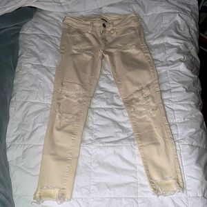 American Eagle Off-White Skinny Sz. 6/28 Ankle